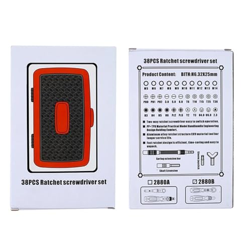 Kit de herramientas combinadas con volante torque 38 piezas miniatura 7