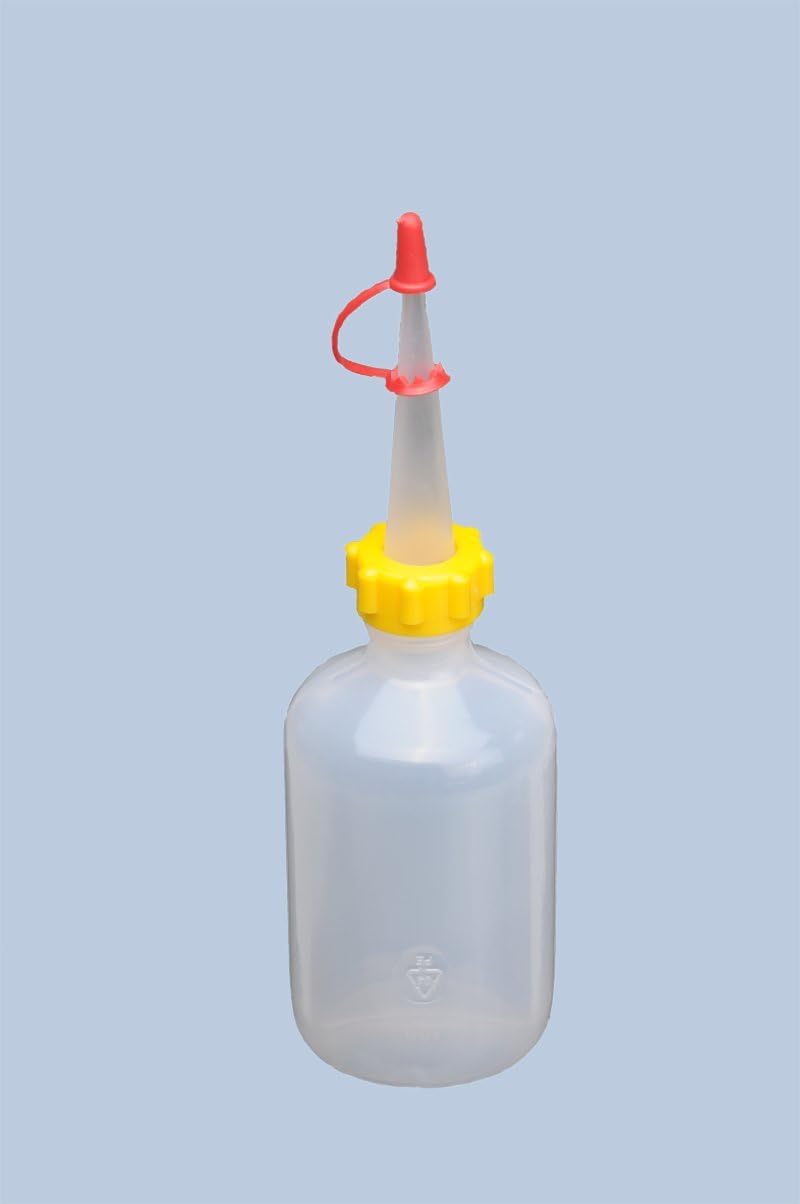 hünersdorff Squeeze bottle 500 ml, LD-PE, food-safe, for particularly fine dosage, with sturdy union nut and drip cap, for kitchen, laboratory or hobby