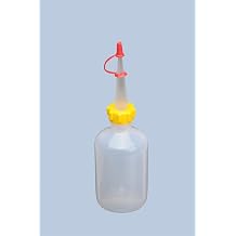 h nersdorff Squeeze Bottle 50 ml LD-PE Food-Safe for Particularly Fine Dosage with Sturdy Union Nut and Drip Cap for Kitchen Laboratory or Hobby Natural
