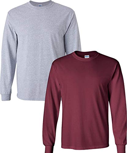 Image of Gildan Men's Ultra Cotton Long Sleeve T-shirt, Style G2400
