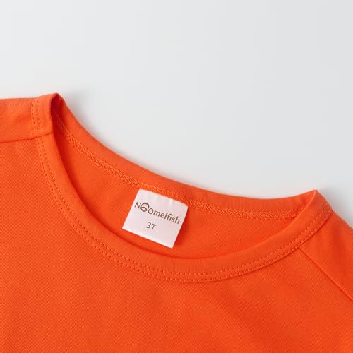 Image of Noomelfish Girls Short Sleeve Heart Pocket T-Shirts Casual Cotton Tee Tops Blouse (5-12 Years)