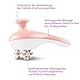 medisana AC 950 Cellulite Massagegerät für straffere Haut mit 3 Massageaufsätzen, Selbstmassage mit 3 rotierenden Massagerollen und 2 Massageintensitäten, kabellos mit Akku