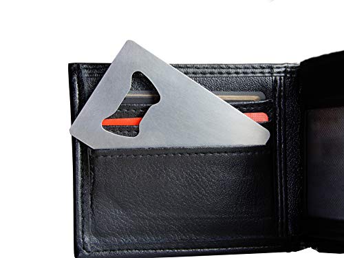 Kapselheber Flaschenöffner in EC Karte Größe für dein Portmonee aus Edelstahl Cover