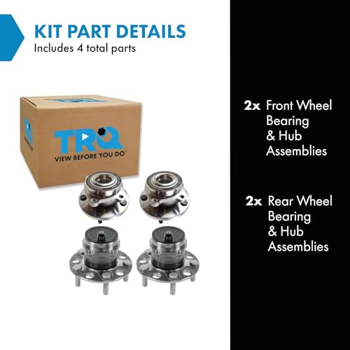 Image of TRQ 2 Piece Wheel Bearing & Hub Assembly Set