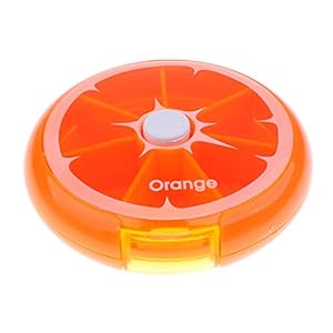 Pillenbox 7 dagen pillendoos tablettenbox medicijnbox voor thuisgebruik, reis- en zakenreis – oranje