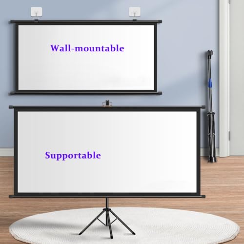 Pantalla portátil para proyector con soporte y auto-bloqueo 60in 4:3 miniatura 4