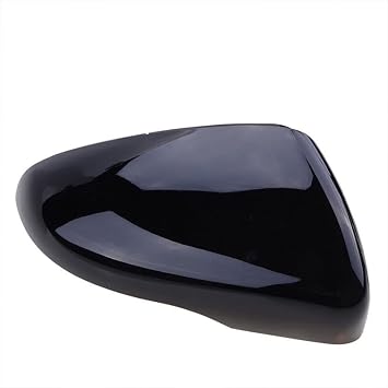 Wing Mirror Cover Cap for VW Golf MK6 2009-2013, Touran 2010-2014 - Right Hand Side Driver O/S - Black Gloss - Ready to Fit