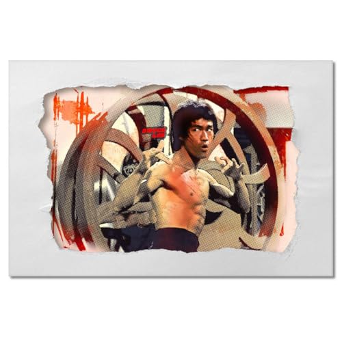 Toile karaté master 120x80 cm pour décorer un dojo ou bureau