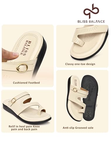 Image of Extra Soft Women's Comfortable Highcushioned Doctor Slippers|Flip-Flops Fashionable Casual & Stylish|Lightweight & Breathable Chappals|Outdoor Sandals Ladies&GirlsBB946