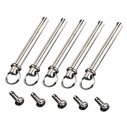 ELAYARD 5セット 折りたたみ扇子用 ステンレス製リベット 軽量ポータブル 扇子修理 アクセサリー 耐腐食 防錆属 軸部品 手作り