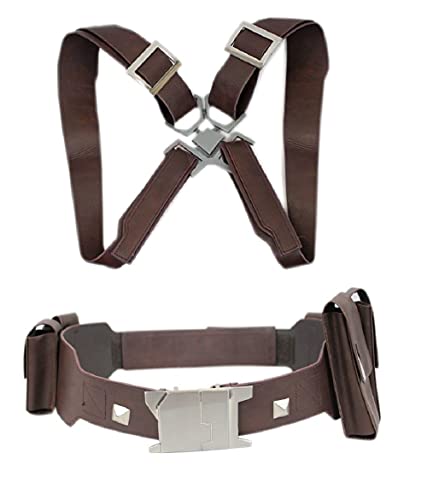 Captain America Accessories Winter Soldier Belt with Pouches and Harness Brown