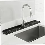 Protector contra salpicaduras de silicona para fregadero, tapete para grifo de fregadero plegable de 30 de largo con protector contra salpicaduras de bloqueo ajustable para cocina detrás del grifo, n