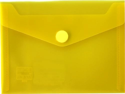 EXXO by HFP 90800 Dokumententasche mit Klettverschluss A6 quer, 10 Stück, farbig sortiert, 160 mm x 120 mm