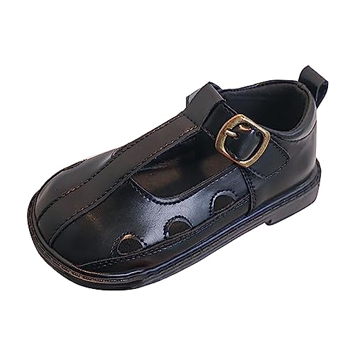 Toddler Girls T-Strap Mary Jane Dress Ballet Shoes School Oxford Buckle Flat𝐬 for Easter Part𝐲 Uniform Shoes