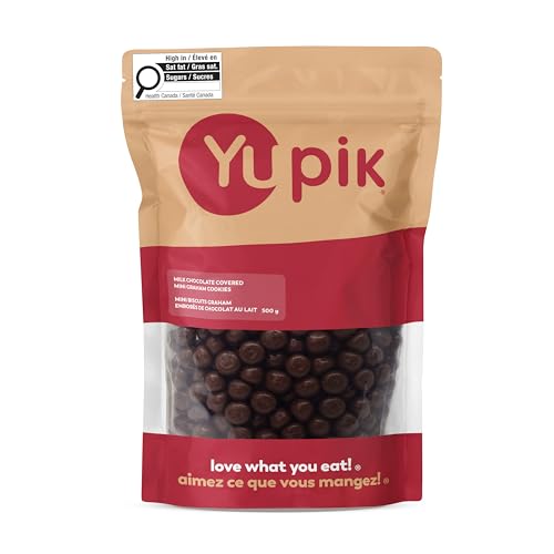 Yupik Biscuits Graham mini enrobés chocolat lait 500 g