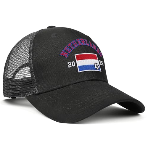 Image of Adjustable State Flag Trucker Hat Mesh Baseball Cap with Embroidered Patch for Men Women