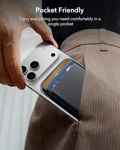 ESR Portafoglio per MagSafe, Può Conservare Fino a 5 Carte, Blocco RFID - 9