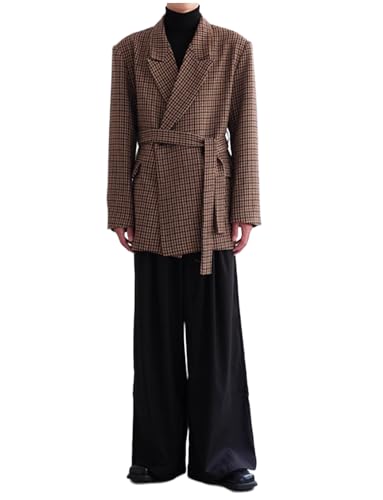 Blazer de costume de dîner coupe cintrée pied-de-poule