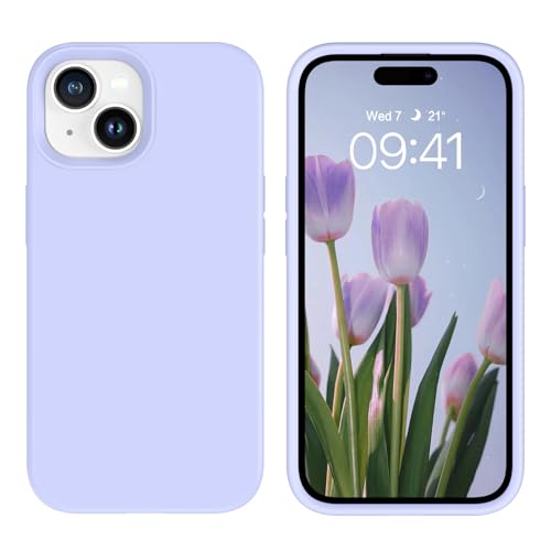 BENTOBEN for iPhone 15 Case, Liquid Silicone Anti-Slip Microfiber Lining 15 Phone Case, Slim Soft Gel Rubber Anti-Scratch Shockproof Cover for iPhone 15 6.1" 2023,Purple by BENTOBEN - Used condition - US$6.49