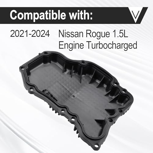 Image of Oil Pan w /Gasket Fits for 2021-2024 Rogue 1.5L Engine Turbocharged Replaces 11110-6RC1B 111106RC1B