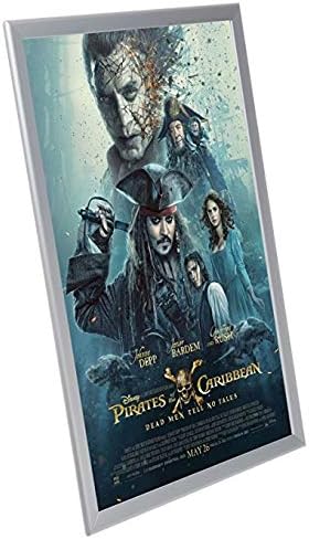 HKSIGN24X36 Inch Wall Mounted Silver color Aluminum Snap Frame, Clip Frame Advertising backlit movie poster Display Led Light Box Sign