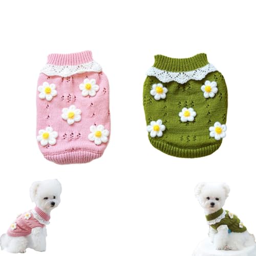 ペット服 冬 犬服 秋冬 パーカー ペット小中型犬猫用 ベスト 可愛いTシャツ セーター ド ッグウェア 冬物 暖かい ペットウェア 犬の服 猫の服 つなぎ 防寒 春秋冬服 (グリーン,L)