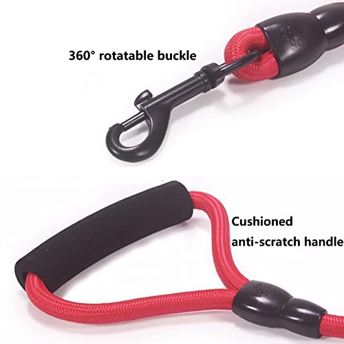 3-in-1 Hundeleine Mit Gepolstertem Griff - 3-Wege-Leine 360° Drehbar Kein Verheddern für 3 Hunde - Haustier Führleine 1.5m für Mittlere Kleine Hunde Mehrere Haustiere