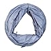 Relaxdays Hundetunnel, Spieltunnel für aktive Hunde, Hundetraining, 200 cm lang, Ø 40 cm, Faltbarer Agilitytunnel, grau