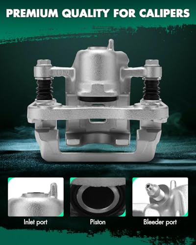 Image of SCITOO Rear Left Brake Caliper With Bracket 19B3101 Fit For Hyundai For Sonata 06-08,For Hyundai For Tucson 05-09,For Kia For Magentis 07-10,For Kia For Optima 06-10,For Kia For Sportage 05-10