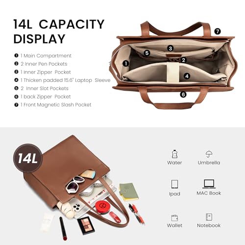 Bolso Tote de Cuero para Mujer miniatura 5