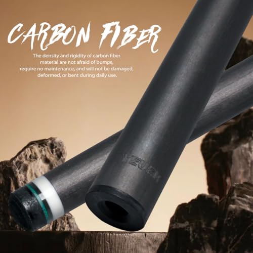 Taco de billar de fibra de carbono 12.5mm profesional miniatura 3