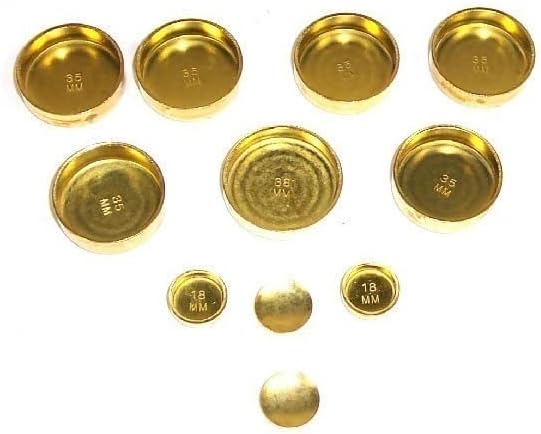DNJ FPS300 Brass Freeze Plug Set for 1985-1995 Isuzu Amigo, Impulse, Pickup 2.0L-2.3L L4 8V SOHC 1994cc