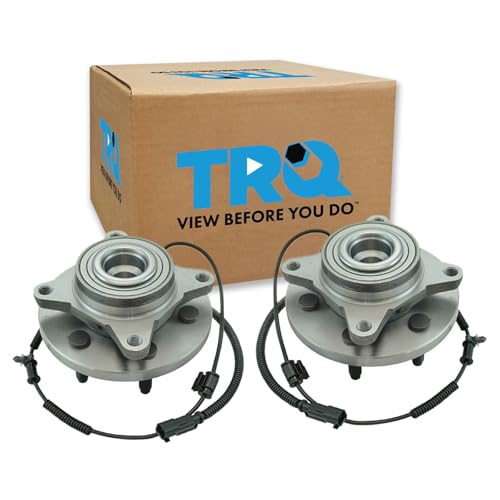 Image of TRQ Front Pair Wheel Bearing and Hub Assembly Set 2 Piece for Ford Lincoln | for 2011-2014 Ford Expedition 2011-2014 Ford F-150 2011-2014 Lincoln Navigator RWD with 6 Lug Wheels