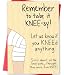 MOROLURU Funny Get Well Soon Knee Card for Friends, Humor Speedy Surgery Recovery Gifts for Women Men, After Knee Surgery Card Gift for Him Her