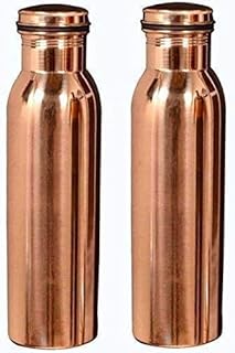 Frasco de cobre para nevera, 1000 ml, juego de 2, color marrón