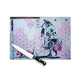 IMPRIMÉ EN FRANCE : Ajoutez une touche déco à votre cuisine. Cette planche est imprimée avec soin dans notre atelier en France. Le motif est visible par transparence à travers le verre texturé, offrant un rendu profond, lumineux et inaltérable.