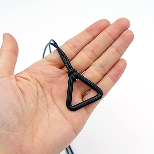 VZQI Chainsaw Man Cosplay Denji Necklace Metal Black Pendant Elastic Rope3