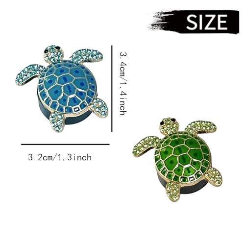 Image of 4pcs Cute Sea Turtles Car Air Vent Diffuser - Clip-On Fragrance Air Freshener for Cars with Replaceable Refills, Adorable Animal Vent Clip for SUV & Truck(Green, Ocean)