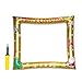 Produktbild Partyfotoautomat Zubehör Aufblasbarer Fotorahmen mit Goldzusatz Schwarz Kreative Fotorahmen aufblasbare Weihnachten Foto Requisiten Selfie Requisiten Bilderrahmen für Silvester Xmas Party Supplies