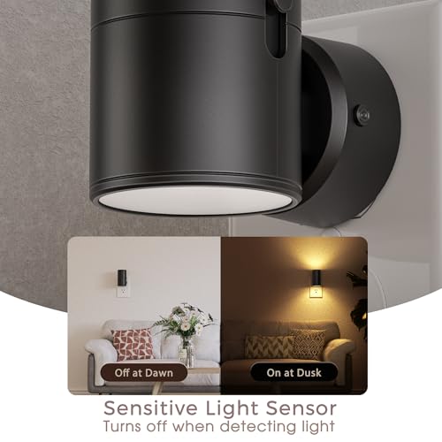 Image of Briignite Night Lights Plug into Wall, 5CCT LED Night Light Plug in, Dusk to Dawn Sensor, 330 Swivel Plug, 0-100LM Adjustable Brightness, Dimmable NightLight for Hallway, Bedroom, Stairway, 4 Pack