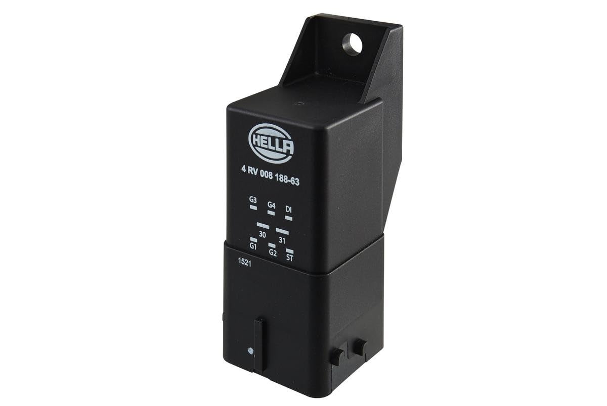 HELLA 4RV 008 188-631 Relè, Sistema di preriscaldamento, 12V, N° raccordi 8