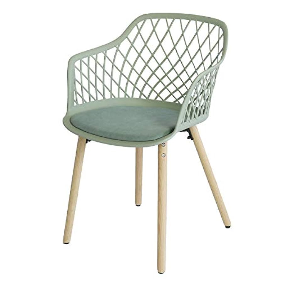 木製フレーム 緑色 布クッション ダイニングチェア dntchr2.jpg