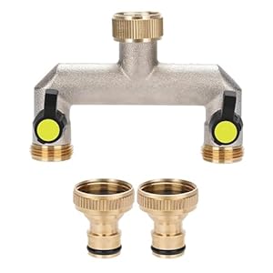 Bamyli 2-Wege Messing Wasserverteiler Set