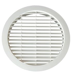 Original Fertiggarage Lüftungsgitter, rund, 195-230 mm