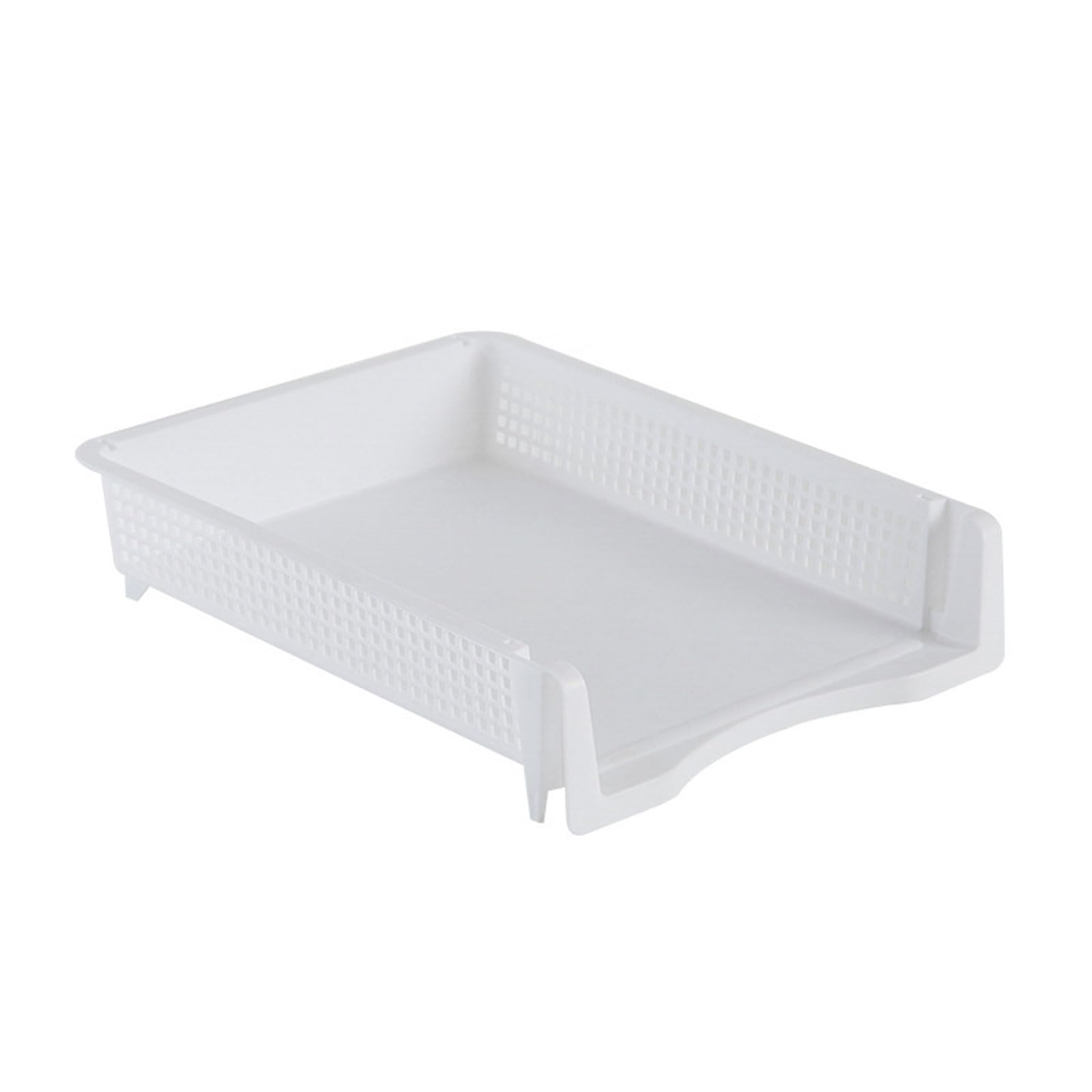 Hsioluted White Letter Trays Stackable Paper Letter Trays File Document Storage Filing Organizers Mail Baskets Desk Desk Organizers Storage Box