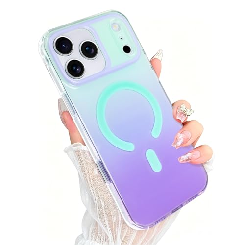 KANGHAR Rainbow Case for iPhone 17 Pro Gradient Purple