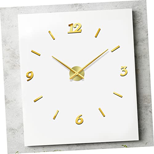 Horloge murale sans pile incluse Cabilock en métal à lecture facile - 7