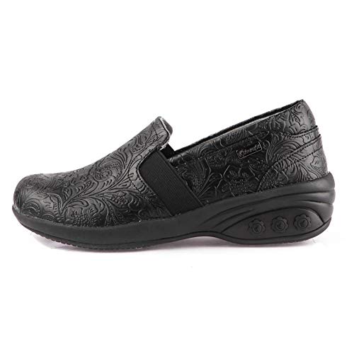 Therafit Annie Women's Slip Resistant Leather Slip On - for Plantar Fasciitis/Foot Pain3