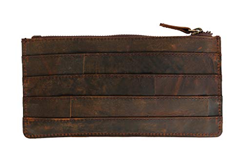 JYOS Leather Pen Pencil Case Small Purse Pouch Men Women Bag in Bag (Vintage Brown) JYOS Leather Pen Pencil Case Small Purse Pouch Men Women Bag in Bag (Vintage Brown)