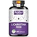 L-Carnitina 3000 mg - XXL Botella con 180 Cápsulas de Alta Dosis - Aumento de Energía y Resistencia - L-Carnitina Tartrato Puro - Natural, Testado en Laboratorio y Vegano